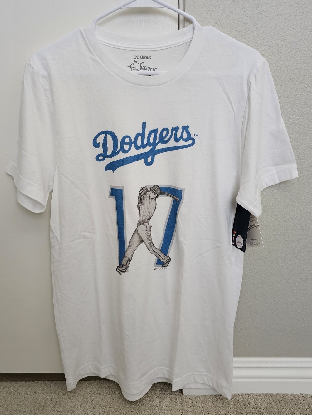 Los Angeles Dodgers Shohei Ohtani Tiny Turnip White Batting T-Shirt New Medium